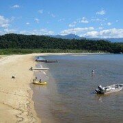 Paraty Beaches. Paraty-Mirim It is a large beach cut by a river. In the past was an important commercial port. It is interesting to visit the ruins and the Church of Our Lady of Conception which was built in 1757, is the oldest of Paraty. This area is al